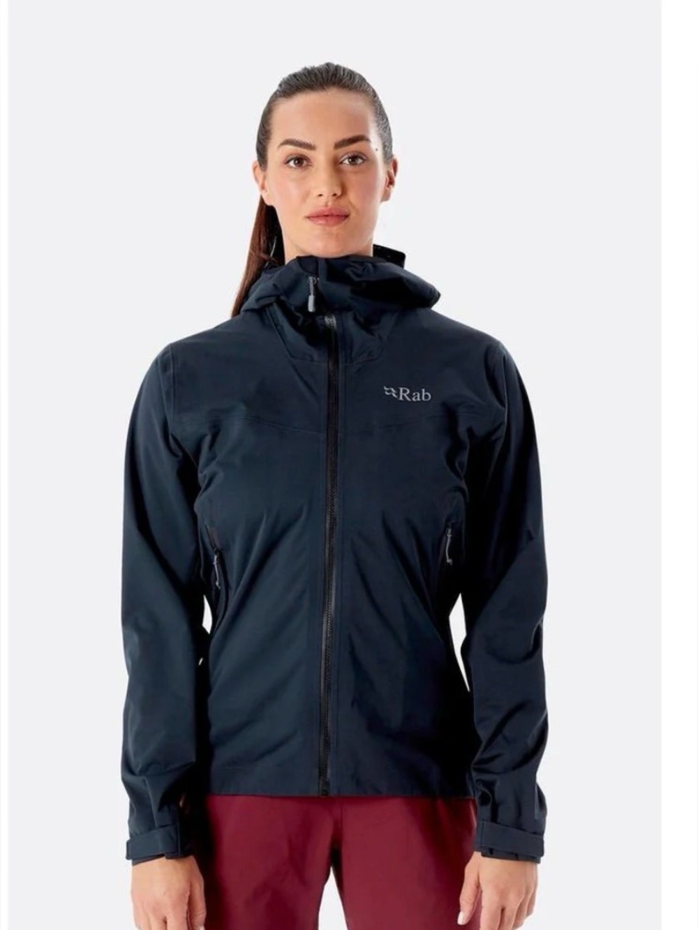 RAB Size small proflex black Night Waterproof Hooded Jacket
